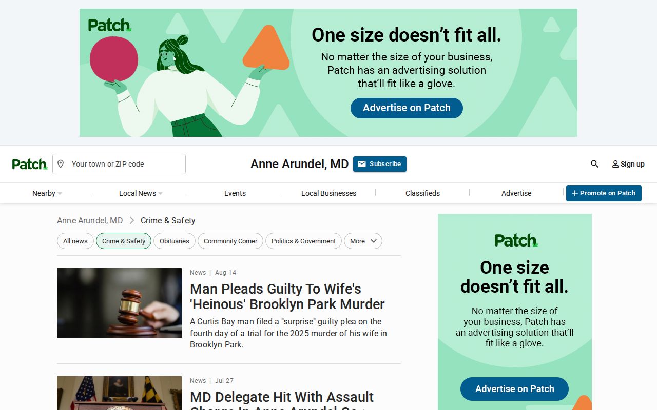 Anne Arundel County arrest news on Patch police and fire section